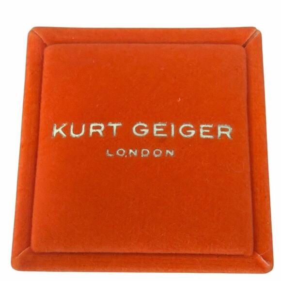 Kurt Geiger London fuchsia color NWT Heart Halo Cocktail Ring KG ring box size 7 - Picture 2 of 10